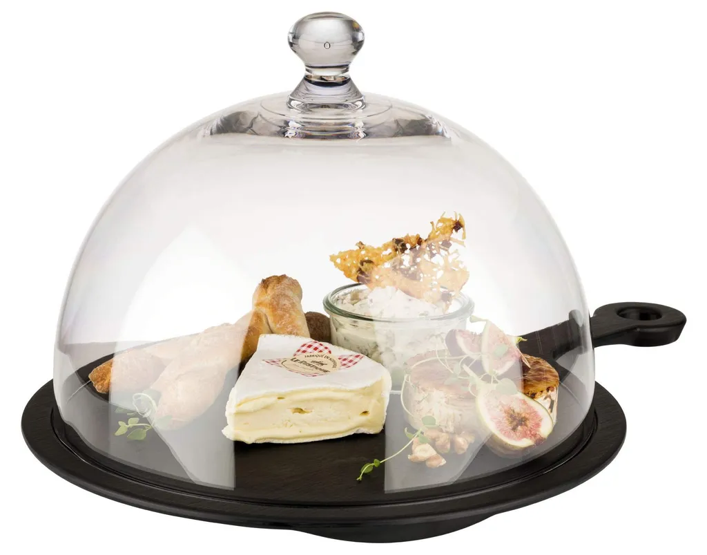Housse pour plateau de buffet 30cm transparente et empilable APS