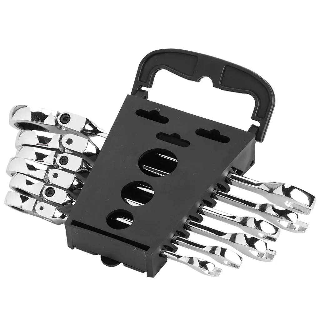 Coffret de Clés Mixtes à Cliquet Orientables de 8 à 17 mm pour Auto