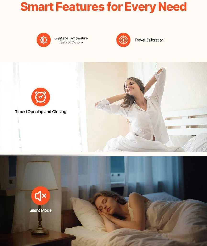 Ouvre-rideau connecté programmable via App et Alexa - Pack complet avec Hub - 4