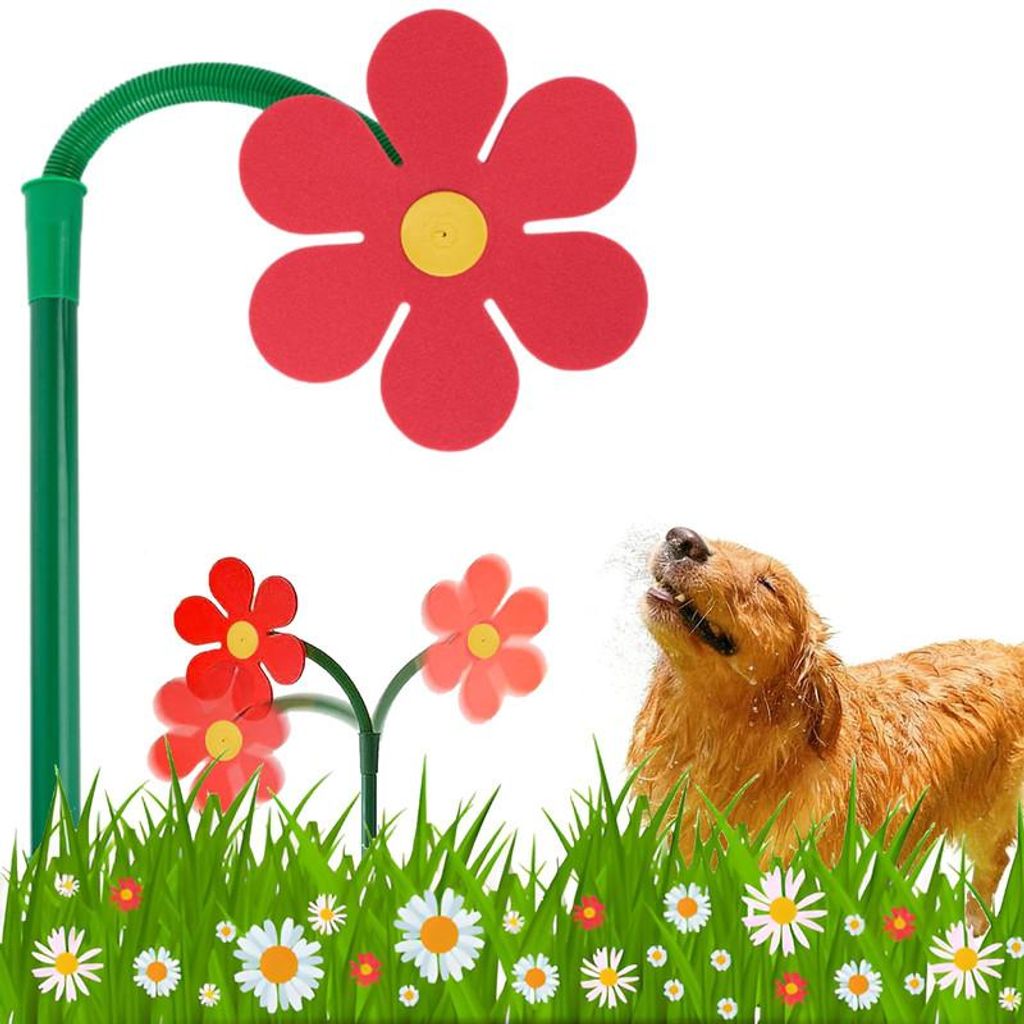 Rotierender Garten Sprinkler 360 Grad PP ABS Wasser Spielgerät für Kinder Hunde Rasen Bewässerung dekorativer Sommer Sprinkler