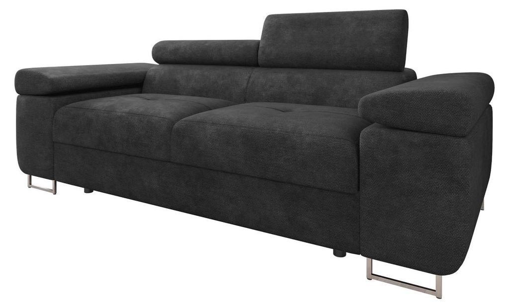 MIRJAN24 Sofa Torezio 2, Couch mit Einstellbare Kopfstützen, 2-Sitzer, Wohnzimmer, 198x102x70-90 cm (Farbe: Margo 227.09)