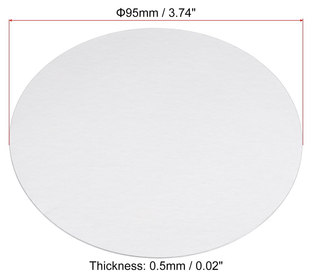 95mm/3.74" Aluminium-Folie Cap Liner, 50 Pack resistent Tamper Induktion Heat Sealer Versiegelung Liner fš¹r PET-Kunststoff-Flasche Glas-Deckel