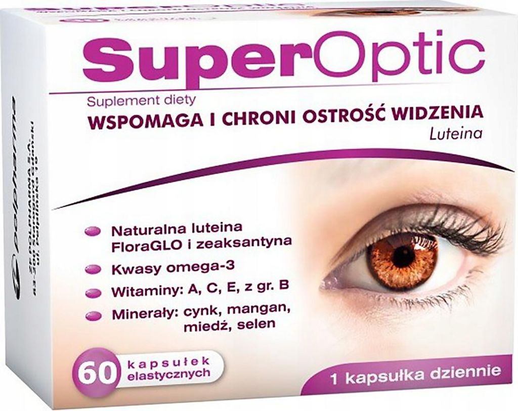 POLPHARMA Superoptic Healthy Eyes, Lutein, Omega-3, 60 Kapseln.