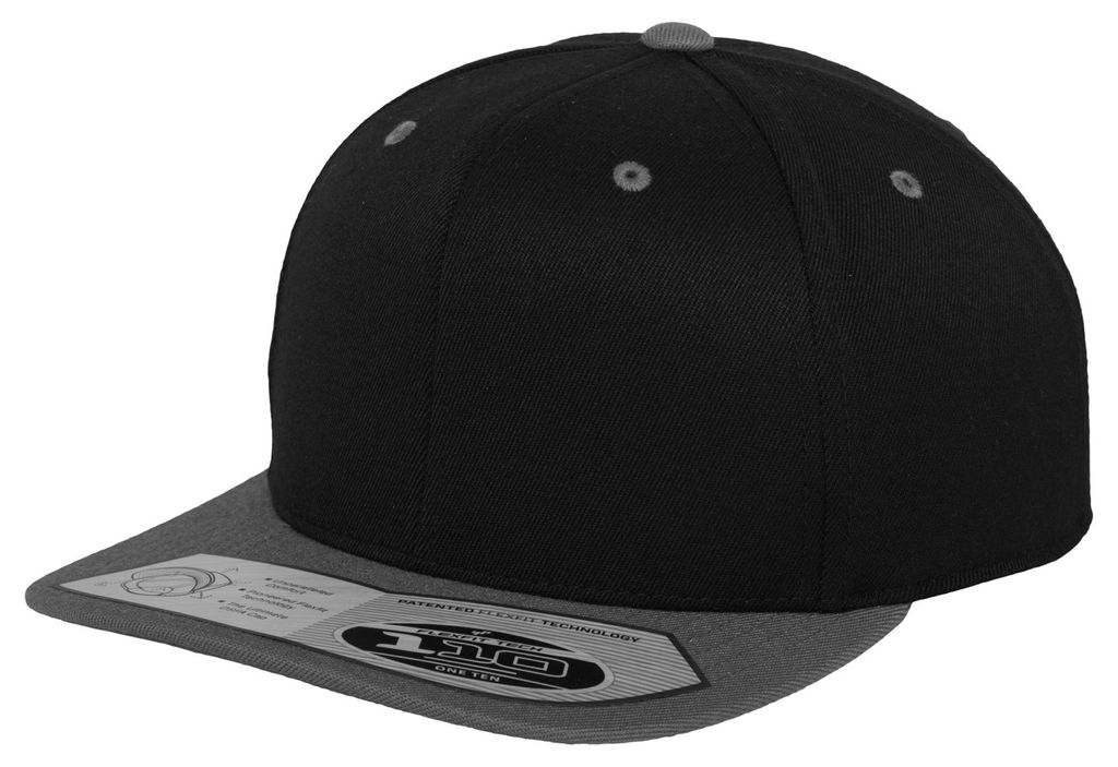 Flexfit - "110" Snapback Mütze TN1402 (Einheitsgröße) (Schwarz/Grau)