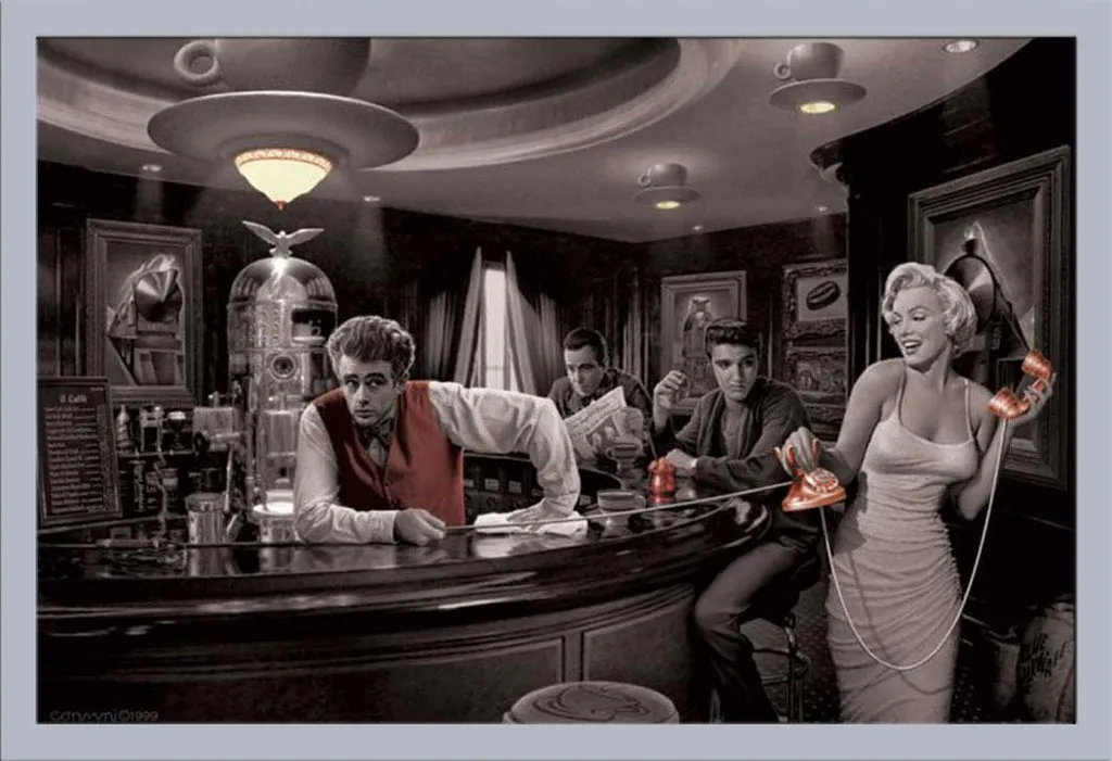 Poster Java Dreams Chris Consani con Cornice Shinsuke Argento 61x91,5cm