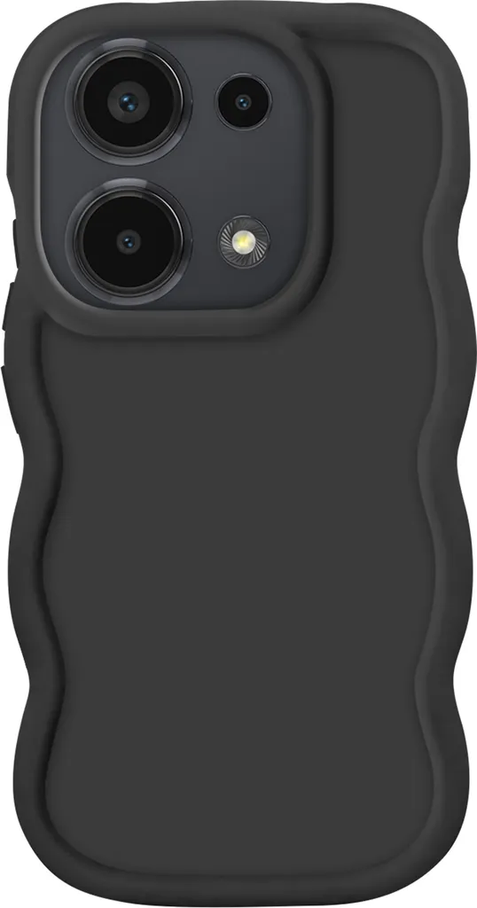 Cover Elegante Avizar Nera in Silicone per Xiaomi Note 13 Pro 4G