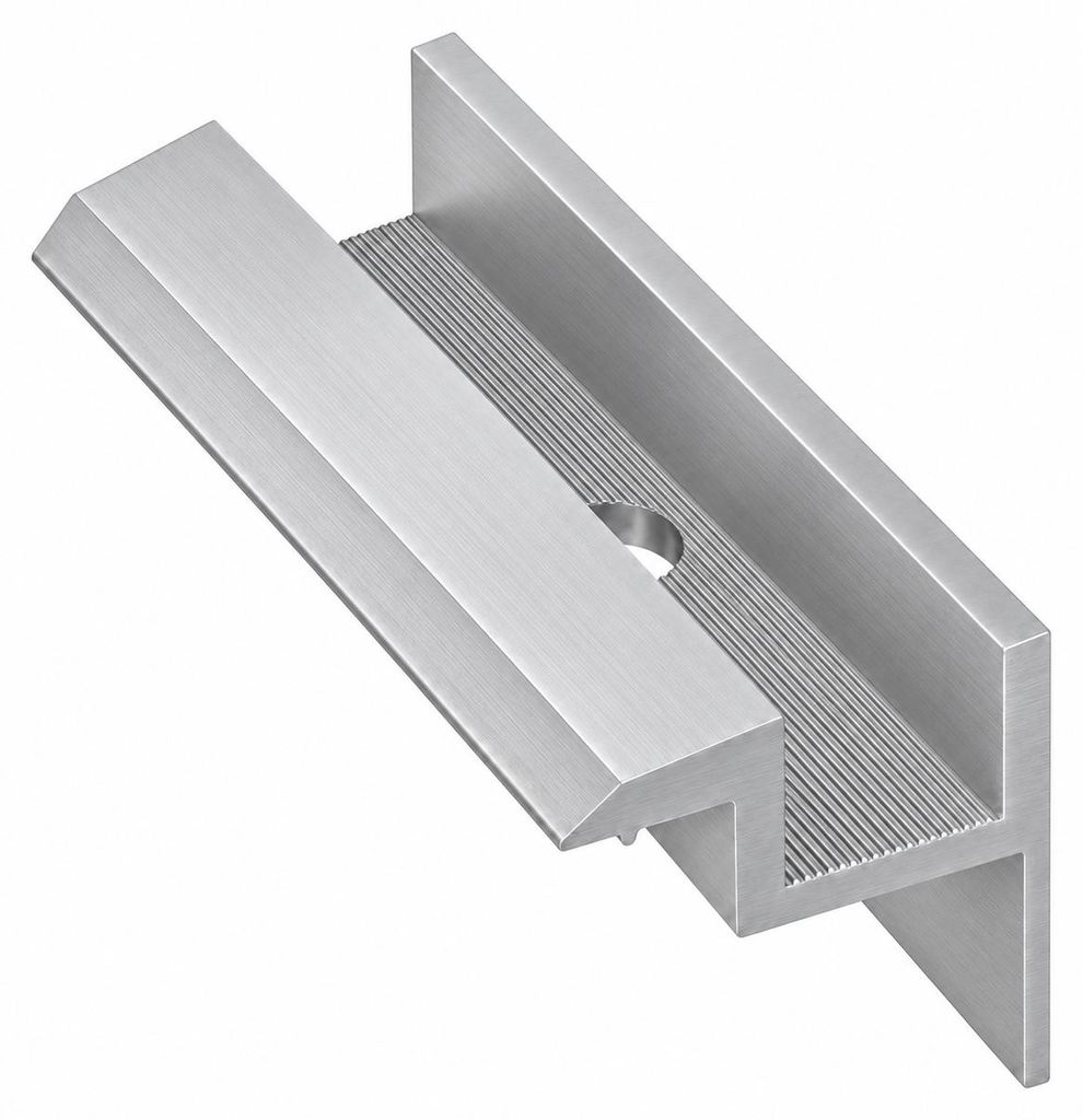 Endklemme silber für 30mm Solarmodul Aluminium Produktbild 