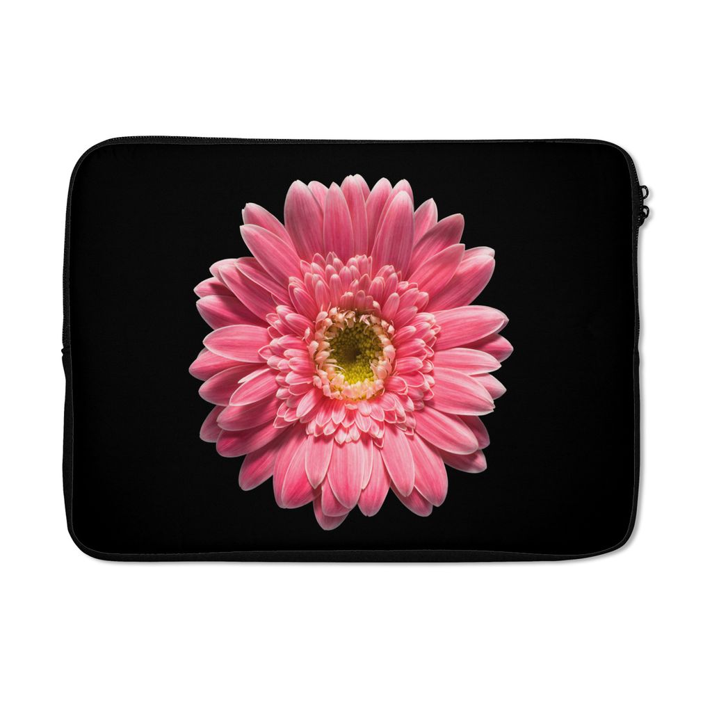 MuchoWow Laptop Hülle 13 Zoll Blume - Rosa - Natur Laptoptasche - Laptophülle - Sleeve - Rundumschutz