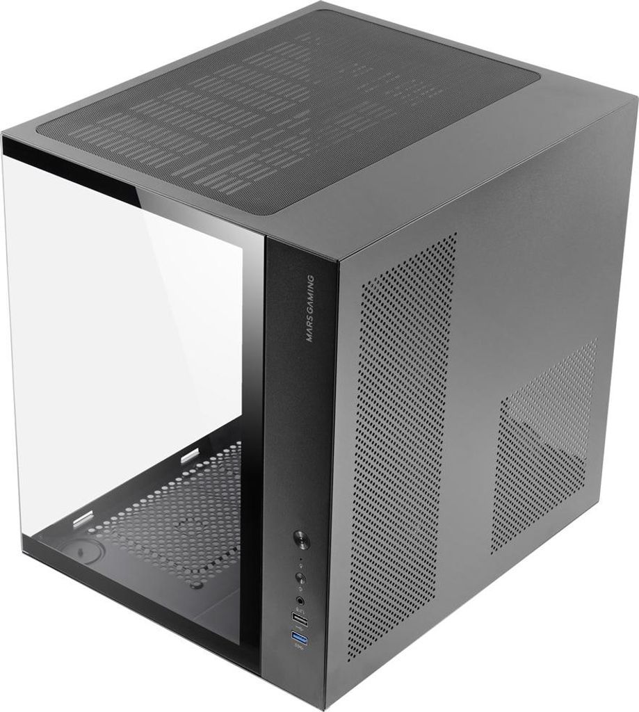 Mars Gaming MCV-ONE ATX-Gaming-Gehäuse Doppeltes gehärtetes Produktbild 