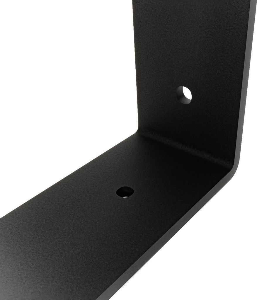 HEVVA - Regalhalter RIEDBERG - 10 cm Tiefe, Schwarz, 1 Produktbild 