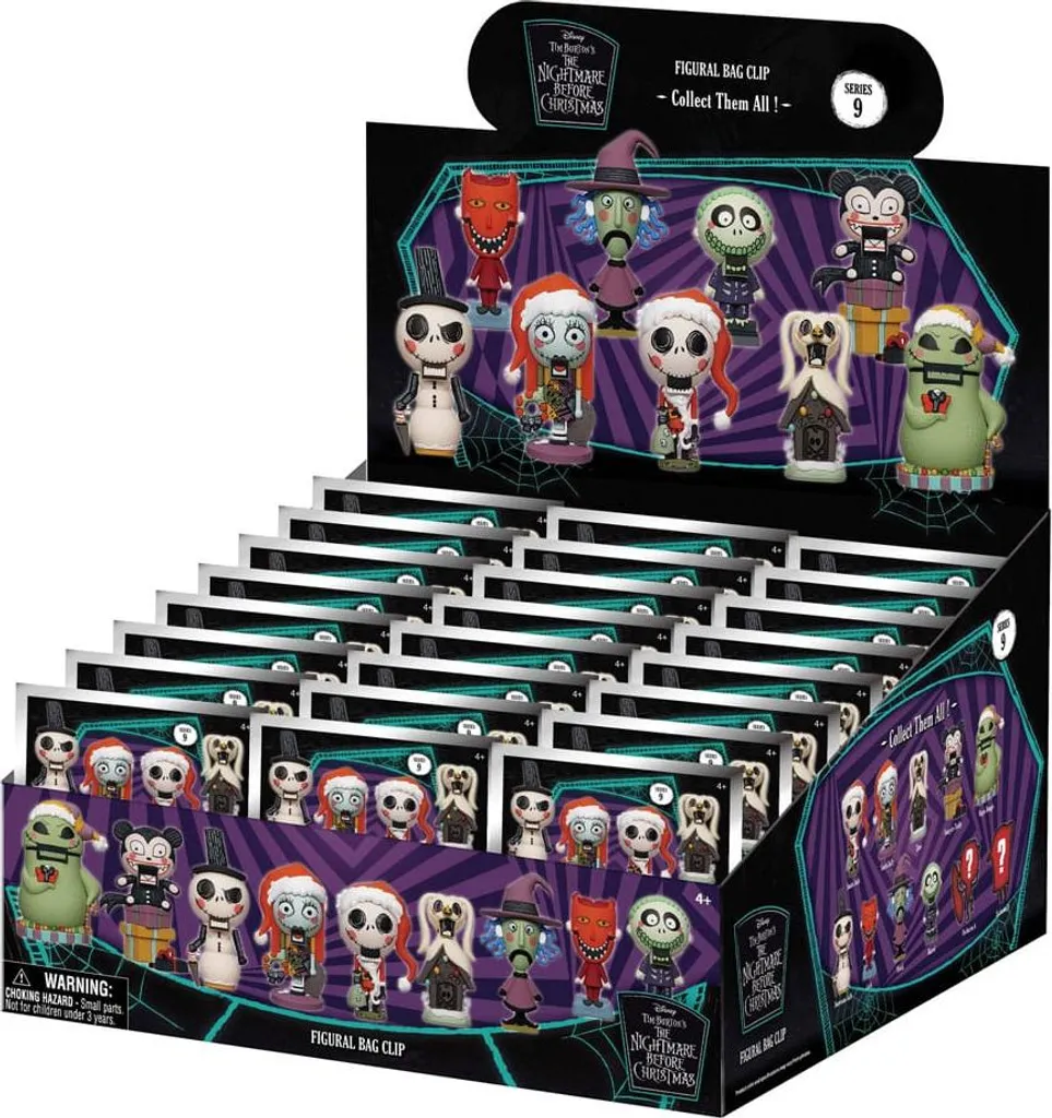Pendentifs Sac 3D Phosphorescents L'Étrange Noël de Monsieur Jack (24)
