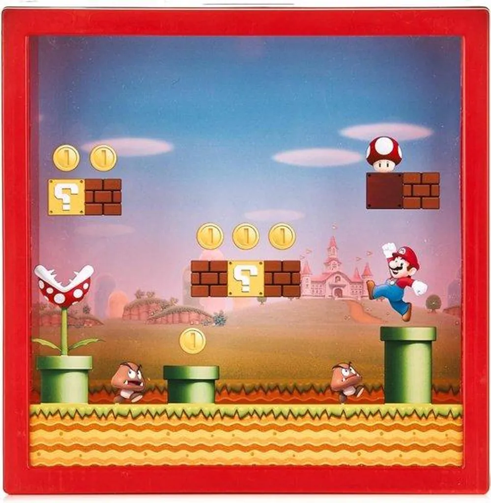 Livre d'épargne 18 cm rouge Super Mario - Tirelire robuste et cachée