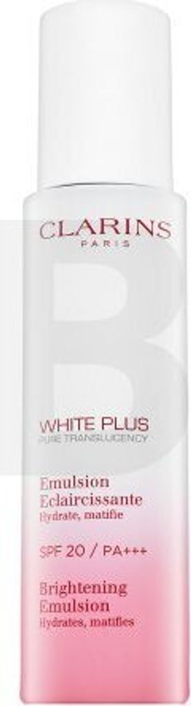 Clarins White Plus Pure Translucency Brightening Emulsion SPF20 PA+++, Frauen, 75 ml, Emulsion, normale Haut, Tag, Feuchtigkeitsspendend, Nährend,...
