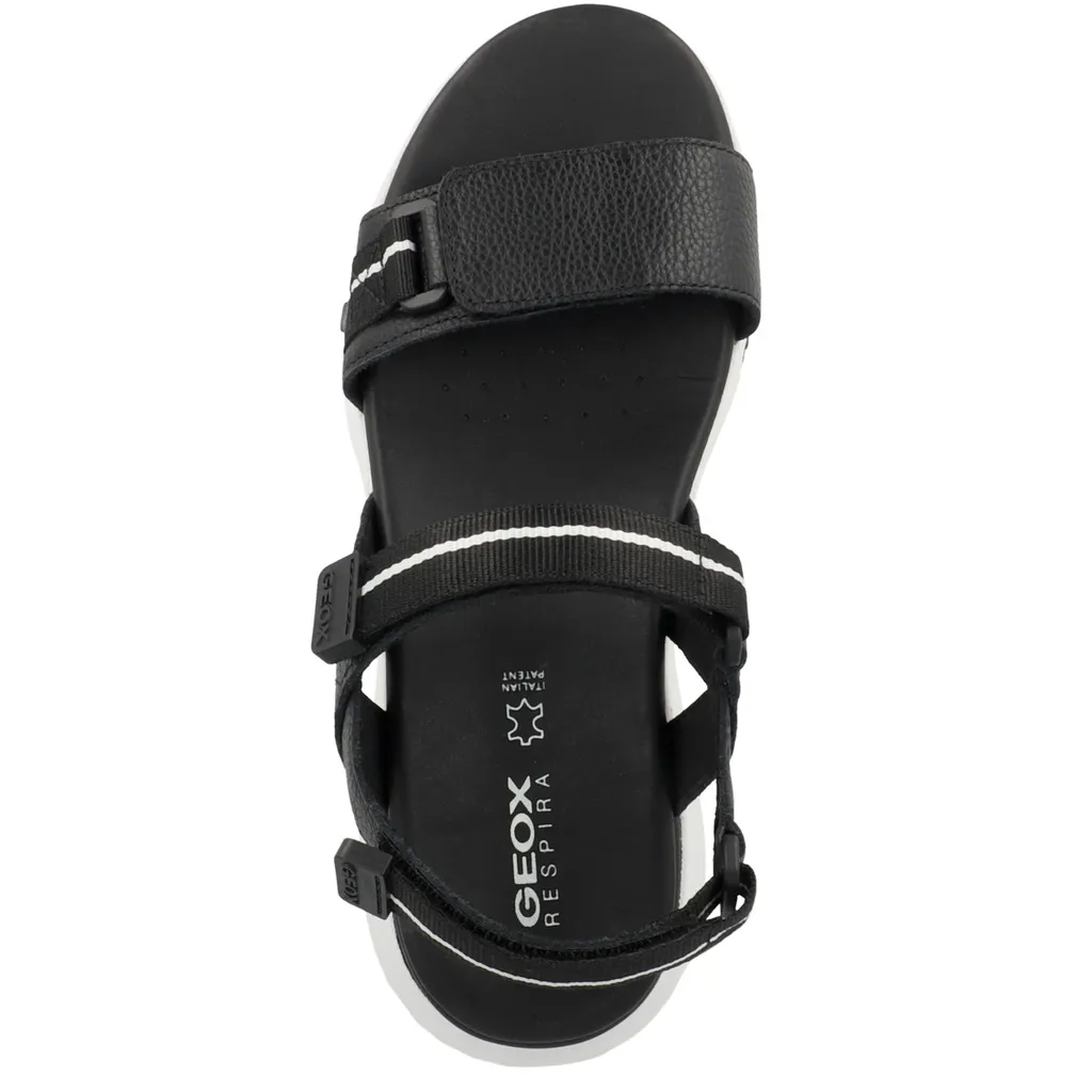 Geox Damen S Sandale "Sorapis + Grip A" - Sportliche Sandale Mit Keilabsatz