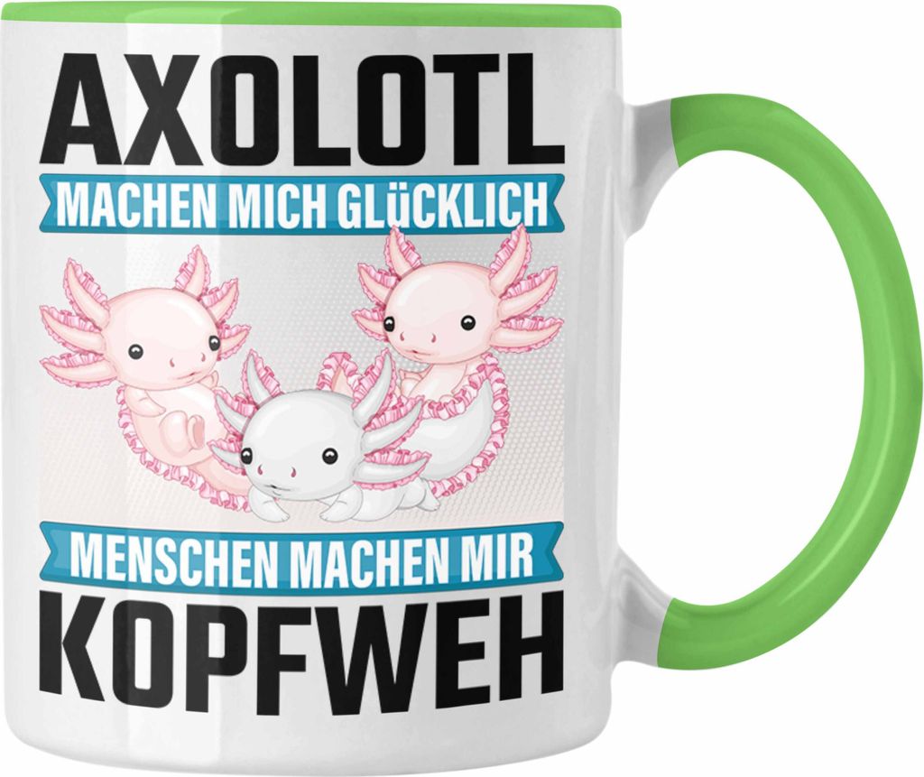Trendation - Axolotl Tasse Geschenk Schwanzlurch Produktbild 