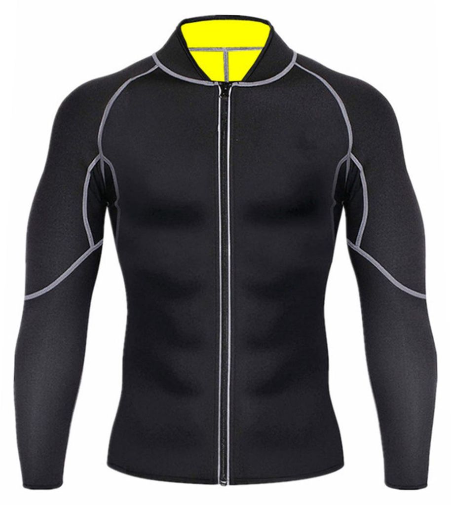 Herren-Neoprenanzug-Jacke mit langen Ärmeln, elastisch und atmungsaktiv, Tauchbekleidung, Größe L
