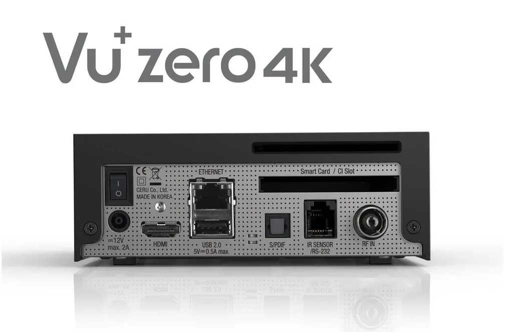 Décodeur TV VU+ ZERO 4K Tuner DVB-C/T2 Récepteur Satellite et TNT Linux UHD - 21