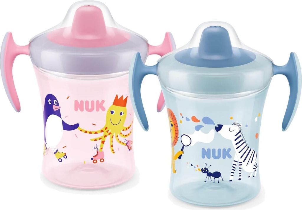 NUK Trainer Cup für Zwillinge (rosa & blau)