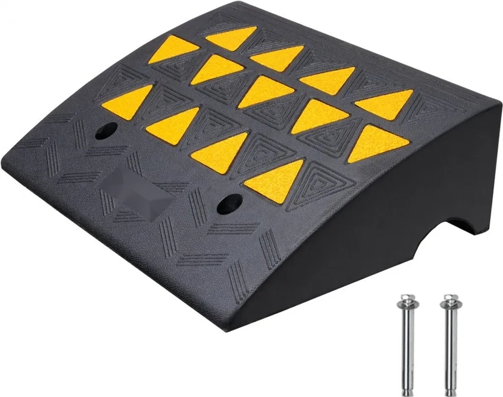 Rampa di Accesso 15,2cm per Gradini | Gomma Antiscivolo Alta Resistenza