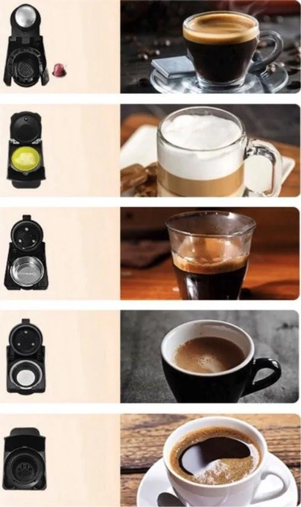 Machine à café 19 bars 5 en 1 compatible dosettes et café moulu