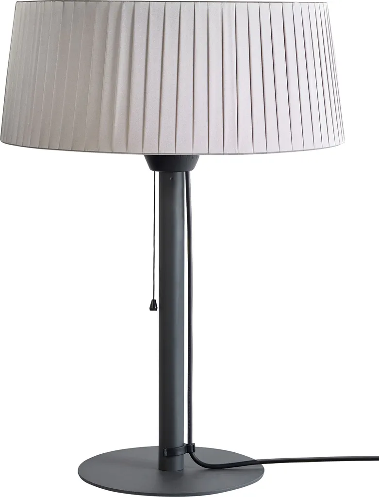 Chauffage de table halogène 1500W gris : finissez-en avec le froid dehors
