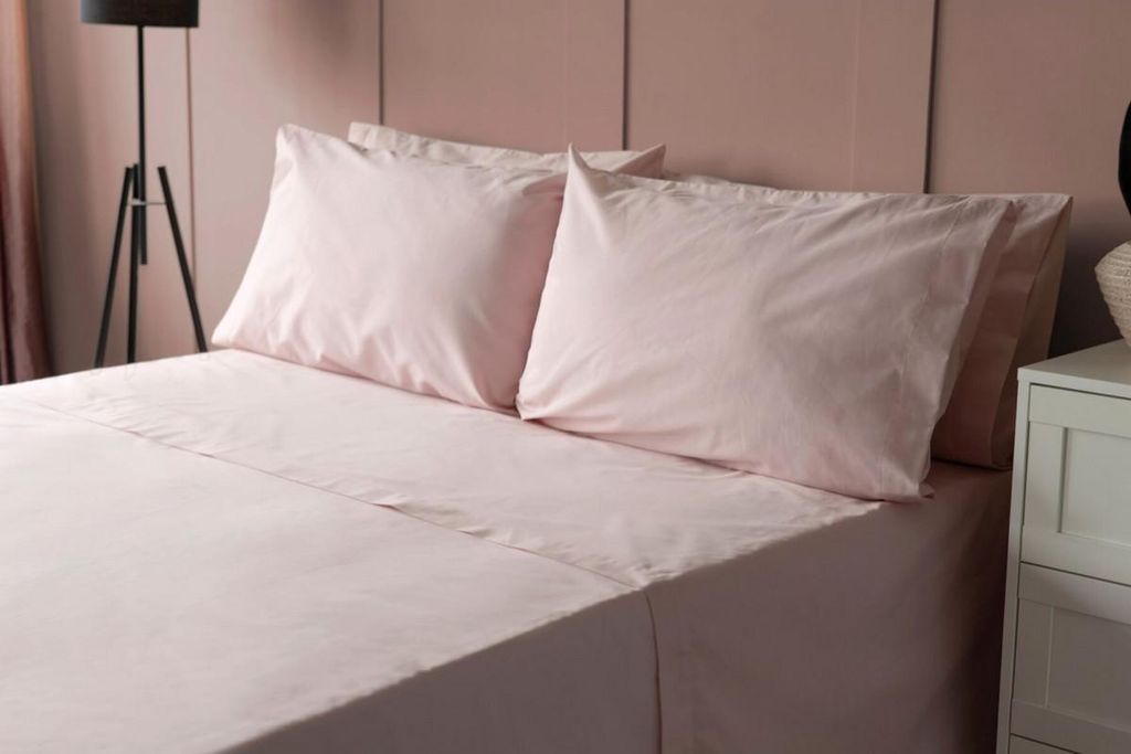 Belledorm Spannbetttuch, Fadenzahl 200, Baumwollperkal. besonders tief BM120 (Kingsize) (Rose)