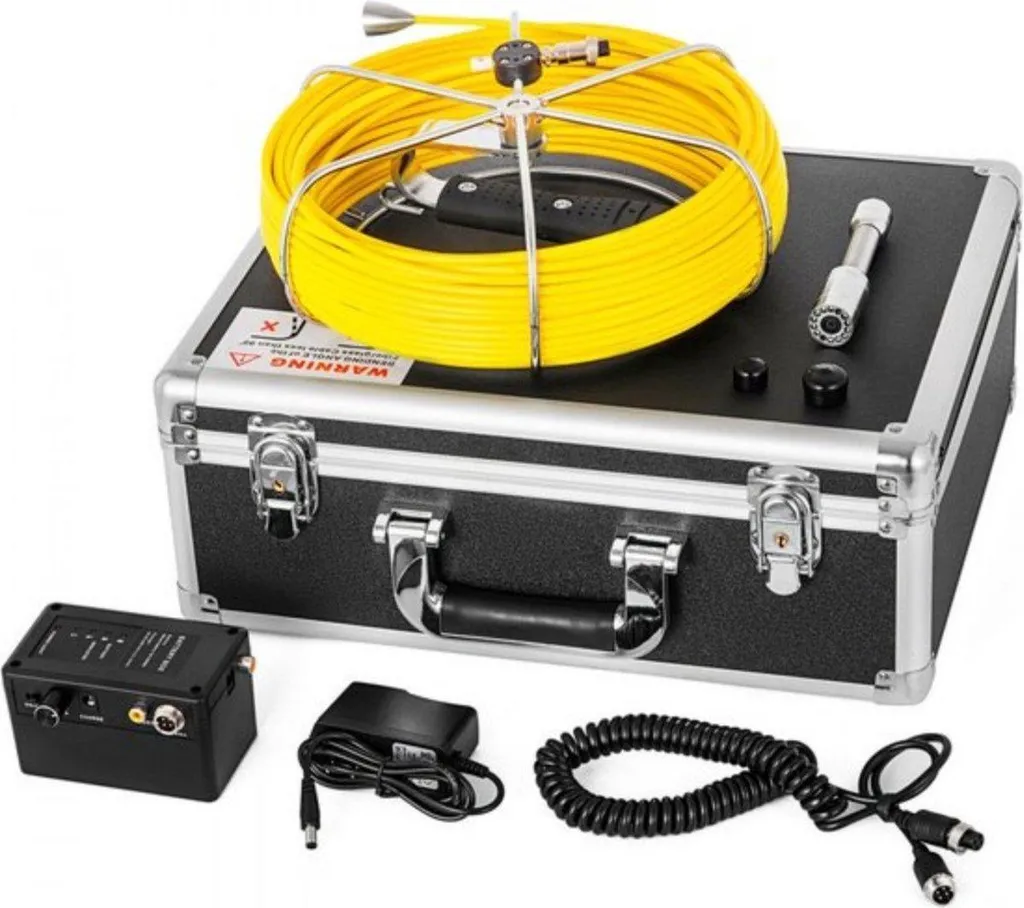 Endoscope de canalisation avec éclairage LED et câble long de 20m - 4