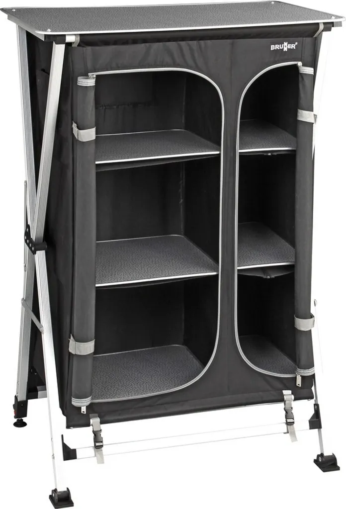 Brunner Azabache HSC Cross S - Armoire Camping 70x59x125 cm - Rangement