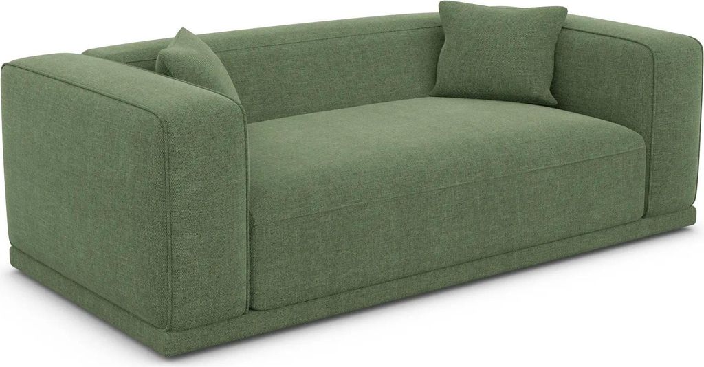Strukturstoff 3-Sitzer Couch Diora Grün