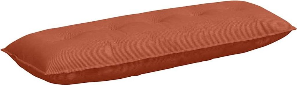 Rücken Kissen Rot-Orange 140 x 50 cm Cordstoff