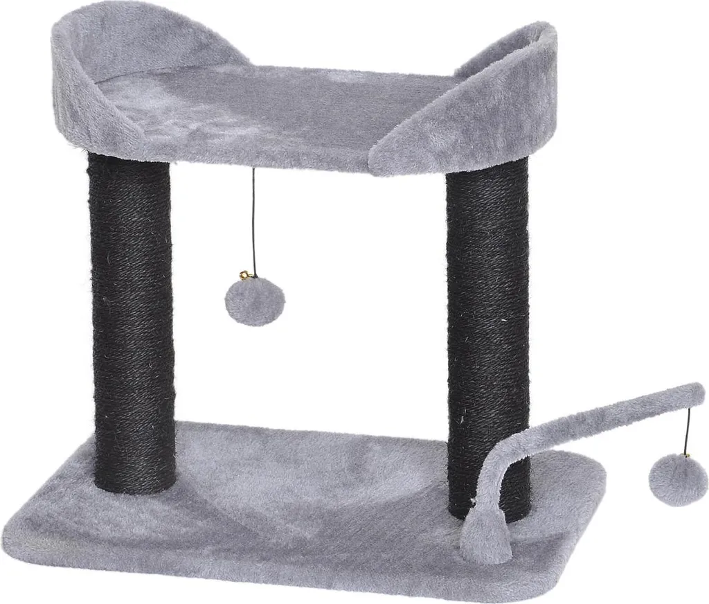 Duvo+ Arbre à chat Tokyo Theatre gris : espace de jeu design pour chat