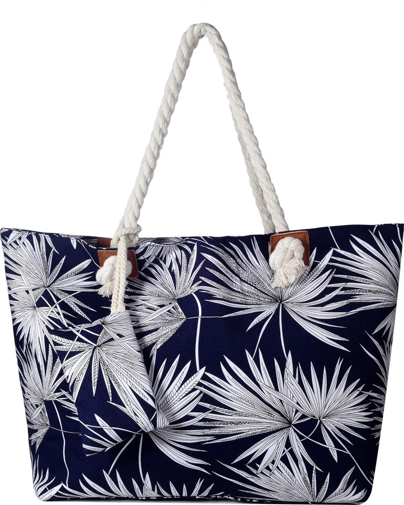 Große Strandtasche Shopper mit Reißverschluss - Seegras Produktbild 