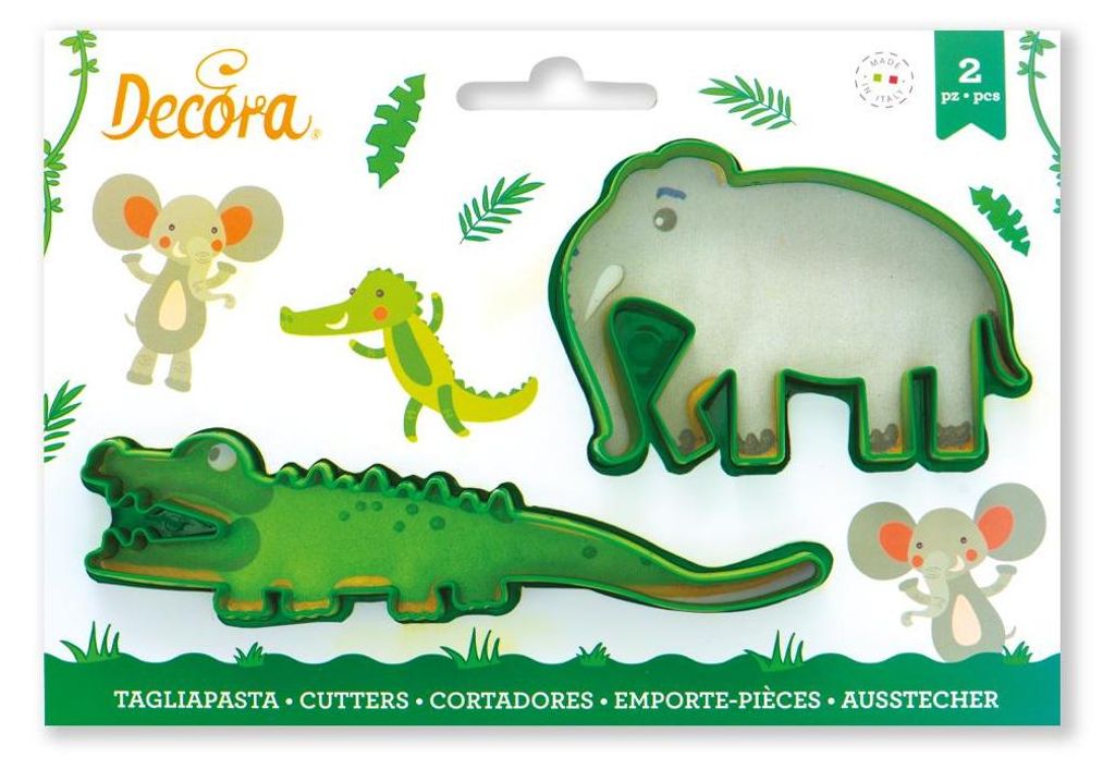Ausstechformen Elefant und Krokodil