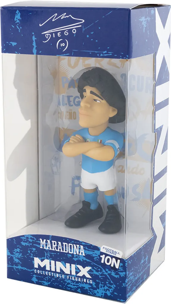 Statue Miniature Maradona Napoli MINIX - Figurine de Football Articulée