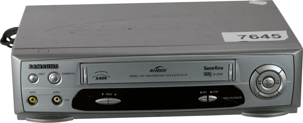 Samsung SV-235XV Magnétoscope VHS Pal et Secam avec Tête de Lecture Pro