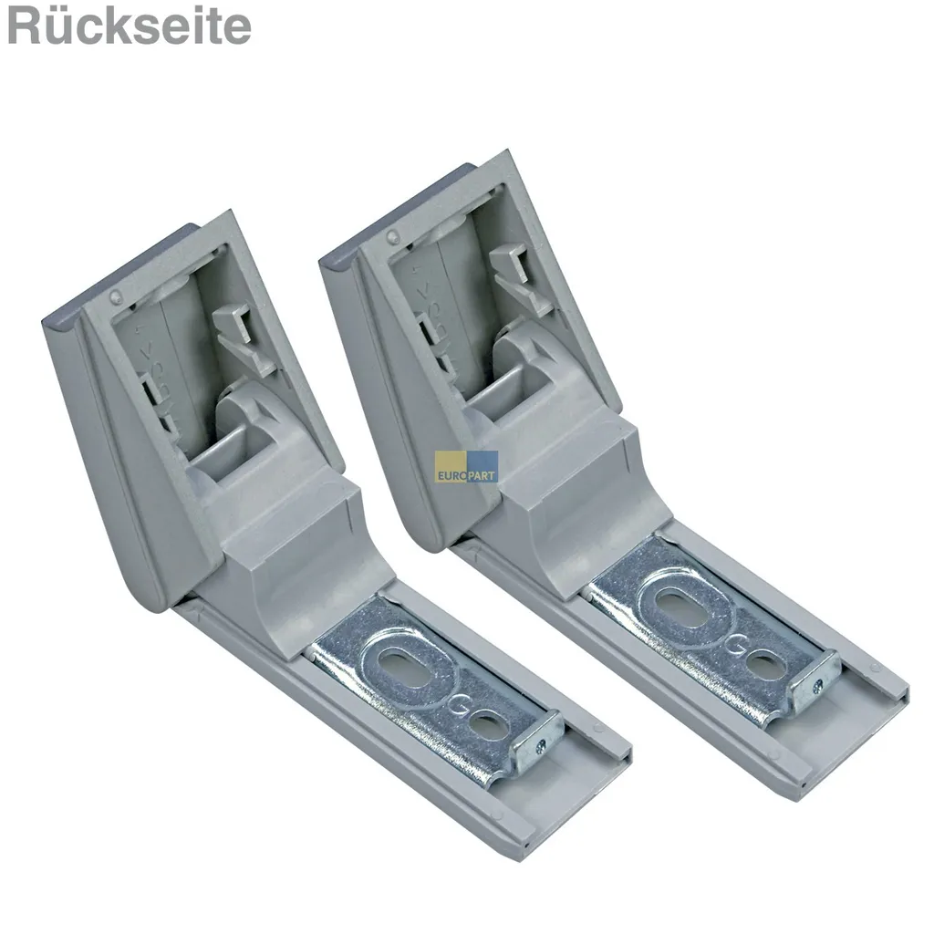 Kit Charnière Argent avec Poignée Barre Original Liebherr 9590180 - 2