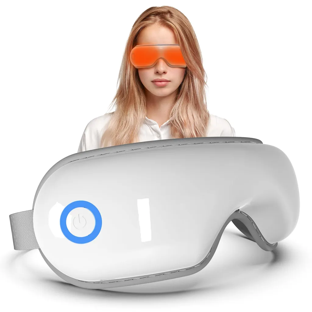 Appareil de massage des yeux chauffant avec musique pour la relaxation