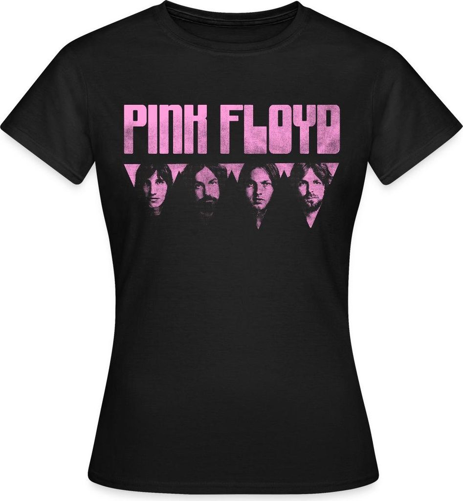 Spreadshirt Pink Floyd Logo Pink Frauen T-Shirt, XXL, Schwarz