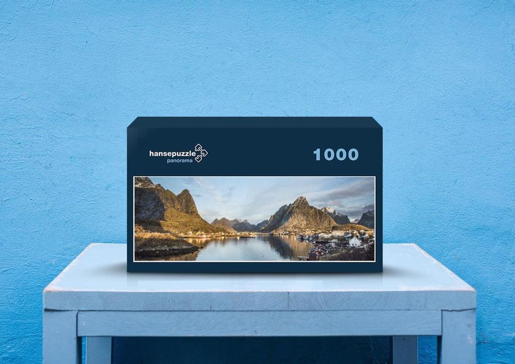 hansepuzzle 73297 - Lofoten Puzzle, 1050 Teile, Orte, 60,0 x 46,0cm mit hochwertiger Aufbewahrung, Kartonbox und wiederverschließbarem Beutel