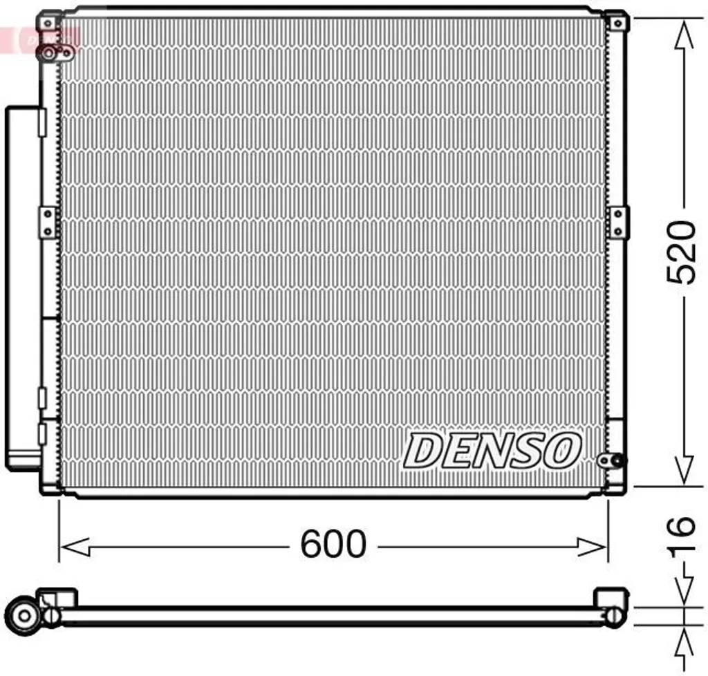 Condenseur de climatisation pour réparer la clim de LAND CRUISER