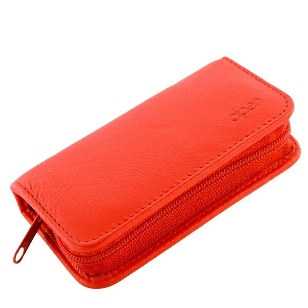 Set Manicure Viaggio Alpen 4 Pezzi - Custodia Pelle Rossa