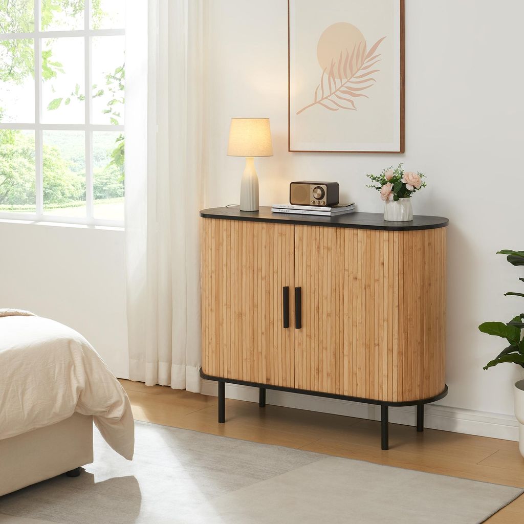 Cassettiera 'Tvedestrand' con 2 ante scorrevoli 100 x 40 x Immagine del prodotto 