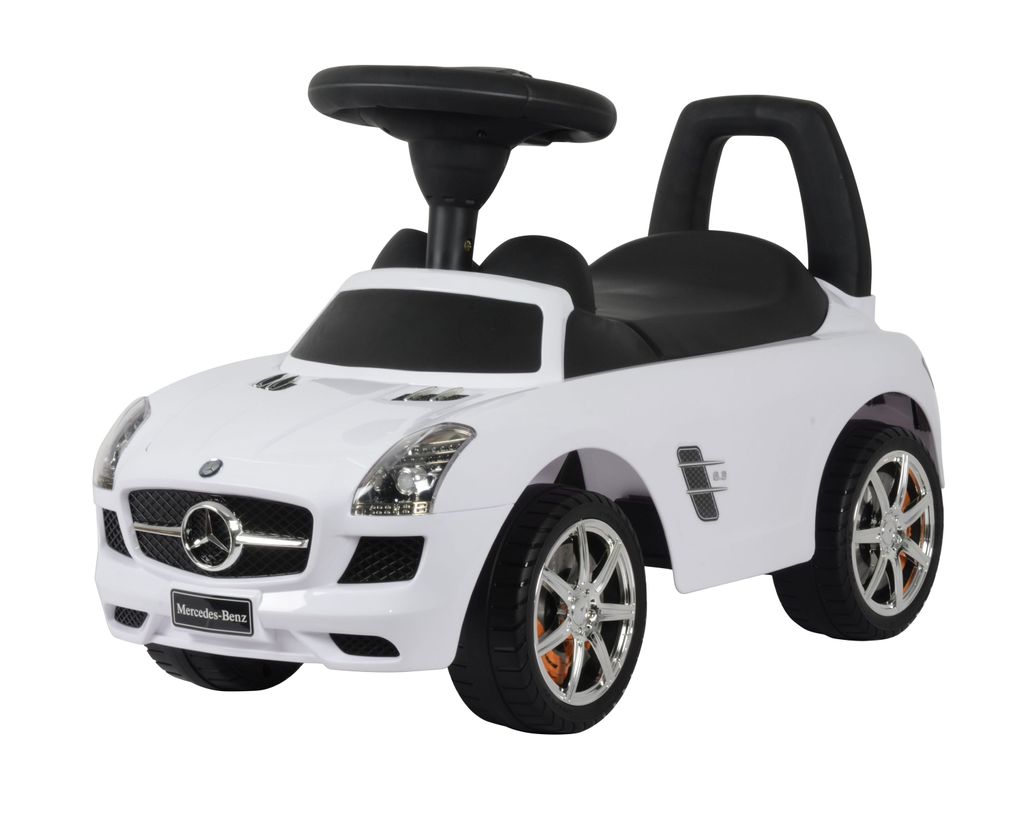 Rutschauto Kinderauto MERCEDES BENZ SLS AMG Kinderfahrzeug Lizenziert weiß ! 