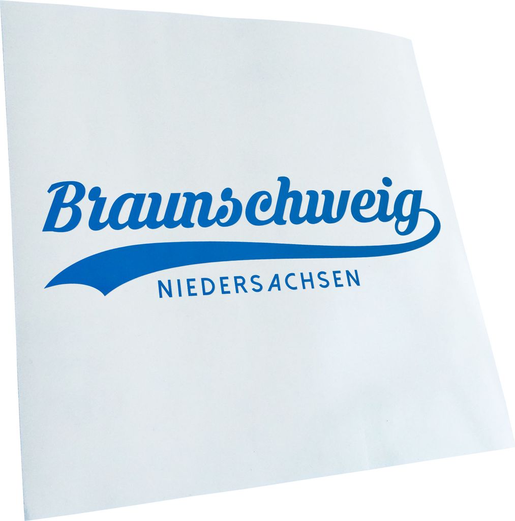 Kiwistar - Autoaufkleber - Braunschweig Niedersachsen - Blau - 30x8cm - Aufkleber für Auto, Laptop, Fahrrad, LKW, Motorrad mehrfarbig JDM Decal Ra...