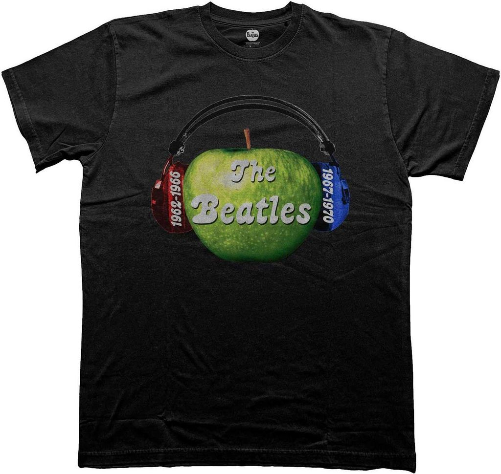 The Beatles - "Listen To The Beatles" T-Shirt für Herren/Damen Uni RO9387 (L) (Schwarz)