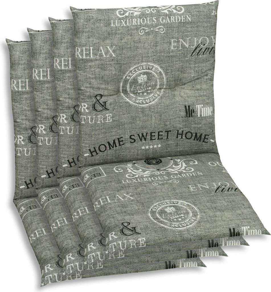 GO-DE Textil, Sesselauflage Niederlehner, 4er Set, Farbe: Produktbild 
