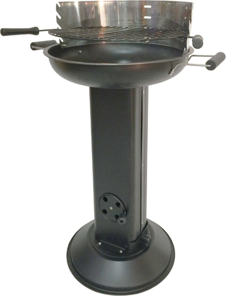 Rundgrill Säulengrill rund schwarz 2749