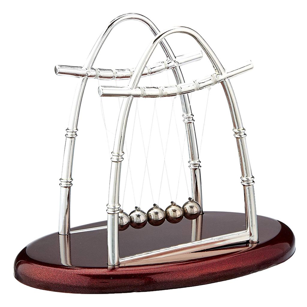 Ovale Newtons Wiege Balancierbälle Spielzeug Home Deck Decor Physik Lernwerkzeug