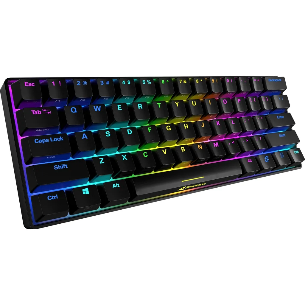 Sharkoon SGK50 S4 Clavier Gaming 60% Filaire USB QWERTY RGB Noir
