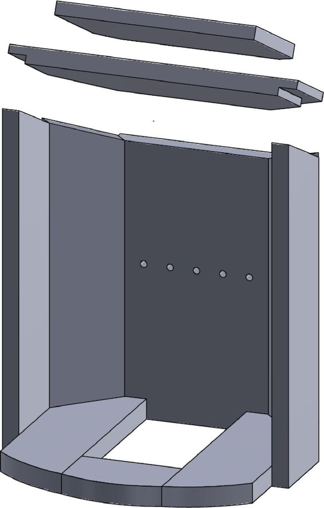 Feuerraumauskleidung - Passend für Justus Kaskade 6 A, Typ 4657-6** & weitere Kamin & Ofenmodelle inkl. Modellübersicht - Kaminofenauskleidung au...